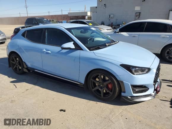 2020 Hyundai Veloster with VIN KMHT36AH8LU008240, listed as a Copart auction lot 41715305 with 37,199 mi miles and Salvage title. Bid and sale history available at DreamBid. Image 4.