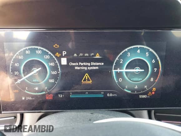 2025 Hyundai Elantra with VIN KMHLW4DK7SU025094, listed as a Copart auction lot 69564505 with 5,580 mi miles and Salvage title. Bid and sale history available at DreamBid. Image 9.