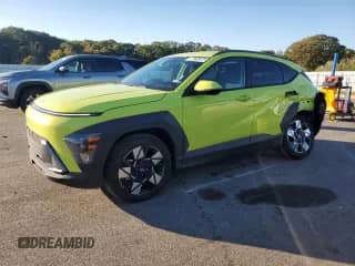 2025 Hyundai Kona SEL with VIN KM8HB3ABXSU237617, listed as a Copart auction lot 86314395 with 14,534 mi miles and Salvage title. Bid and sale history available at DreamBid. Image 1.