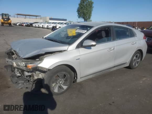2017 Hyundai Ioniq SEL с VIN KMHC75LC8HU017723, выставлен на аукционе Copart как лот 80305545 с пробегом 62 204 миль миль и Списание • Salvage title. История ставок и продаж доступна на DreamBid. Изображение 1.