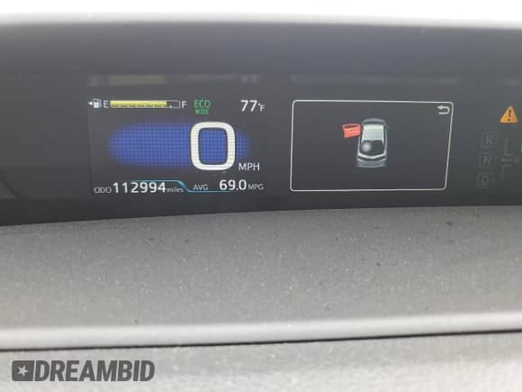 2020 Toyota Prius LE with VIN JTDKARFP6L3146095, listed as a Copart auction lot 71059215 with 112,994 mi miles and Salvage title. Bid and sale history available at DreamBid. Image 9.