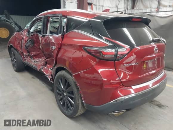 2021 Nissan Murano Platinum with VIN 5N1AZ2DJ0MC109969, listed as a IAAI auction lot 42171244 with Not provided miles and . Bid and sale history available at DreamBid. Image 3.