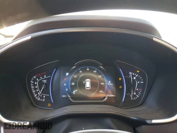 2019 Hyundai Santa Fe SEL with VIN 5NMS3CADXKH000898, listed as a Copart auction lot 84912905 with 76,204 mi miles and Salvage title. Bid and sale history available at DreamBid. Image 9.