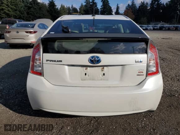 2012 Toyota Prius Four with VIN JTDKN3DU8C1541885, listed as a Copart auction lot 87083185 with 181,939 mi miles and Salvage title. Bid and sale history available at DreamBid. Image 6.