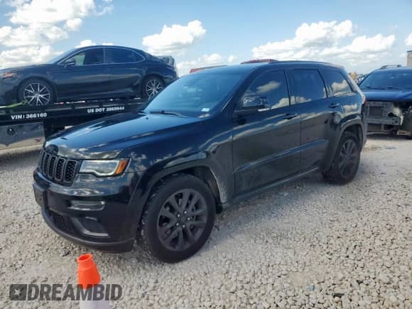 2018 Jeep Grand Cherokee High Altitude z VIN 1C4RJECG5JC442850, wystawiony jako Copart lot #61235245 z przebiegiem 77 517 mil mil oraz Czysty tytuł • Clean title. Historia ofert i sprzedaży dostępna na DreamBid. Obrazek 1.