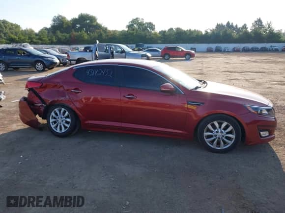 2015 Kia Optima LX with VIN 5XXGM4A73FG460864, listed as a IAAI auction lot 43182932 with 85,434 mi miles and . Bid and sale history available at DreamBid. Image 13.