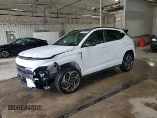 2024 Hyundai Kona N Line с VIN KM8HACA39RU098425, выставлен на аукционе Copart как лот 65762365 с пробегом 4 930 миль миль и Списание • Salvage title. История ставок и продаж доступна на DreamBid. Изображение 1.