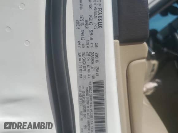 2020 Jeep Grand Cherokee Overland z VIN 1C4RJFCG0LC105379, wystawiony jako Copart lot #85102485 z przebiegiem 73 158 mil mil oraz Szkoda całkowita • Salvage title. Historia ofert i sprzedaży dostępna na DreamBid. Obrazek 13.