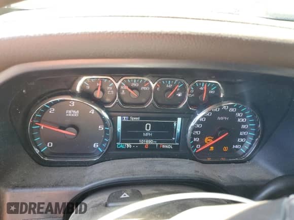 2017 Chevrolet Silverado 1500 LTZ with VIN 1GCVKSEC0HZ203430, listed as a Copart auction lot 53019305 with 101,690 mi miles and Salvage title. Bid and sale history available at DreamBid. Image 9.