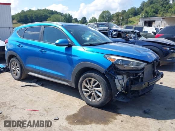 2017 Hyundai Tucson SE z VIN KM8J3CA46HU482312, wystawiony jako IAAI lot #43019561 z przebiegiem 97 483 mil mil oraz . Historia ofert i sprzedaży dostępna na DreamBid. Obrazek 1.
