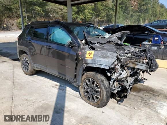 2020 Jeep Compass Trailhawk с VIN 3C4NJDDB3LT126625, выставлен на аукционе Copart как лот 81411565 с пробегом Не указан миль и Списание • Salvage title. История ставок и продаж доступна на DreamBid. Изображение 4.