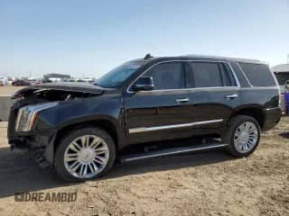 2017 Cadillac Escalade Platinum with VIN 1GYS4DKJ8HR314197, listed as a Copart auction lot 56509365 with 148,400 mi miles and Salvage title. Bid and sale history available at DreamBid. Image 1.