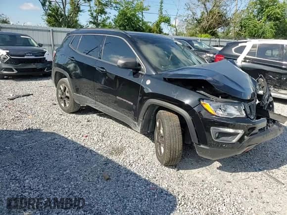 2017 Jeep Compass Trailhawk with VIN 3C4NJDDBXHT607219, listed as a Copart auction lot 69511815 with Not provided miles and Salvage title. Bid and sale history available at DreamBid. Image 14.