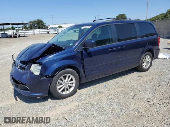 2014 Dodge Grand Caravan SXT z VIN 2C4RDGCGXER245348, wystawiony jako Copart lot #71056055 z przebiegiem 145 286 mil mil oraz Szkoda całkowita • Salvage title. Historia ofert i sprzedaży dostępna na DreamBid. Obrazek 1.