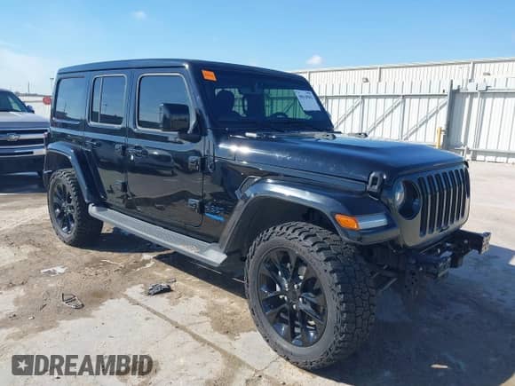 2021 Jeep Wrangler Unlimited Sahara with VIN 1C4JJXP68MW863992, listed as a IAAI auction lot 40618902 with 30,112 mi miles and . Bid and sale history available at DreamBid. Image 1.