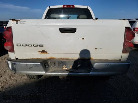 2007 Dodge 2500 SLT with VIN 3D7KS28A07G818450, listed as a Copart auction lot 86295745 with Not provided miles and Salvage title. Bid and sale history available at DreamBid. Image 6.