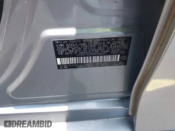 2021 Lexus IS 350 F Sport with VIN JTHGZ1B22M5045649, listed as a IAAI auction lot 42687081 with 50,744 mi miles and . Bid and sale history available at DreamBid. Image 9.