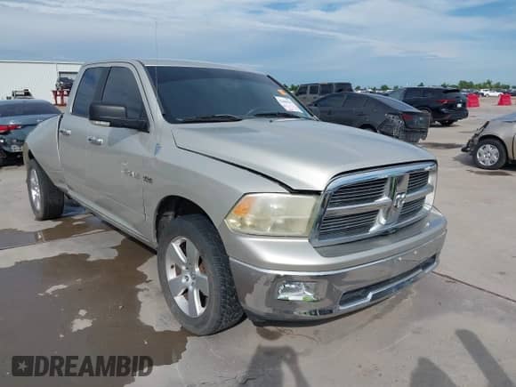 2010 Dodge 1500 SLT with VIN 1D7RB1GT2AS194789, listed as a IAAI auction lot 42480543 with 302,270 mi miles and . Bid and sale history available at DreamBid. Image 1.