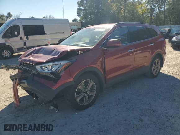 2014 Hyundai Santa Fe GLS with VIN KM8SMDHF9EU061341, listed as a Copart auction lot 82547535 with 99,878 mi miles and Salvage title. Bid and sale history available at DreamBid. Image 1.