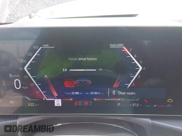 2025 BMW 4 Series 430i with VIN WBA33DB07SCT34131, listed as a IAAI auction lot 43104542 with 22,180 mi miles and . Bid and sale history available at DreamBid. Image 7.