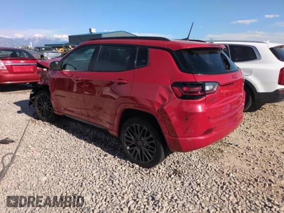 2022 Jeep Compass (RED) Edition with VIN 3C4NJDCB6NT232975, listed as a Copart auction lot 58594595 with Not provided miles and Salvage title. Bid and sale history available at DreamBid. Image 2.