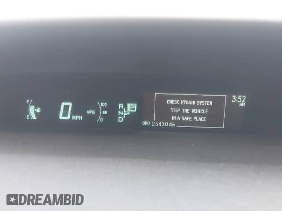 2012 Toyota Prius One with VIN JTDKN3DU4C5411255, listed as a IAAI auction lot 41544026 with 254,304 mi miles and . Bid and sale history available at DreamBid. Image 7.