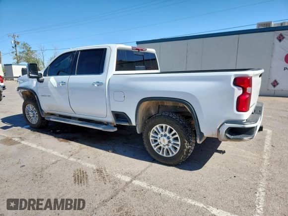 2023 Chevrolet Silverado 3500HD High Country с VIN 1GC4YVEY0PF118255, выставлен на аукционе Copart как лот 59708195 с пробегом 75 478 миль миль и Списание • Salvage title. История ставок и продаж доступна на DreamBid. Изображение 2.