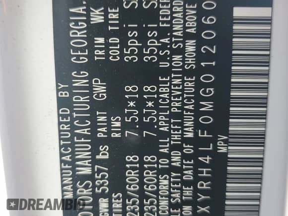 2021 Kia Sorento EX с VIN 5XYRH4LF0MG012060, выставлен на аукционе Copart как лот 60345945 с пробегом 84 519 миль миль и Списание • Salvage title. История ставок и продаж доступна на DreamBid. Изображение 13.