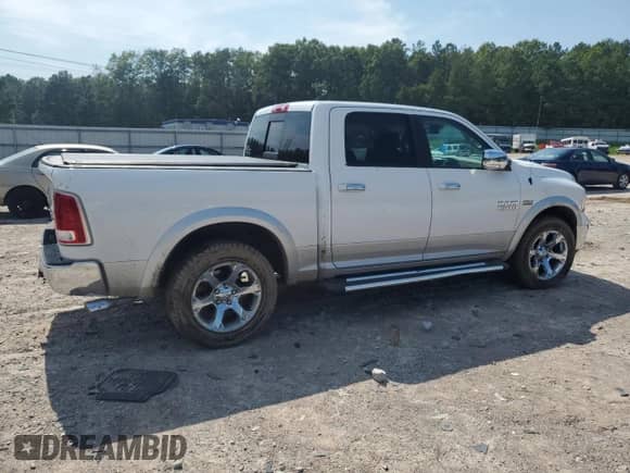 2017 Ram 1500 Laramie with VIN 1C6RR7NT5HS772624, listed as a Copart auction lot 67462175 with 91,279 mi miles and Salvage title. Bid and sale history available at DreamBid. Image 3.