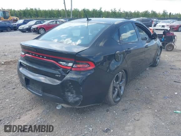 2016 Dodge Dart GT with VIN 1C3CDFEB4GD740222, listed as a IAAI auction lot 43212889 with 85,413 mi miles and . Bid and sale history available at DreamBid. Image 4.