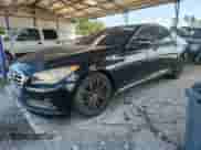 2015 Hyundai Genesis 5.0L z VIN KMHGN4JF3FU016877, wystawiony jako Copart lot #80222235 z przebiegiem 149 014 mil mil oraz Czysty tytuł • Clean title. Historia ofert i sprzedaży dostępna na DreamBid. Obrazek 1.