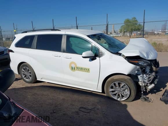 2023 Toyota Sienna LE with VIN 5TDKRKEC7PS174507, listed as a IAAI auction lot 40441607 with 23,369 mi miles and . Bid and sale history available at DreamBid. Image 14.