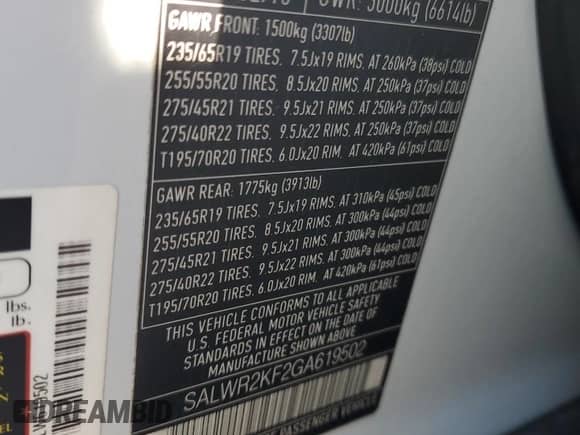 2016 Land Rover Range Rover Sport HSE с VIN SALWR2KF2GA619502, выставлен на аукционе Copart как лот 71348215 с пробегом 113 283 миль миль и Чистый • Clean title. История ставок и продаж доступна на DreamBid. Изображение 12.