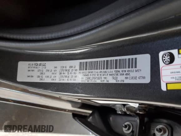 2019 Ram 1500 z VIN 1C6RRELG7KN716670, wystawiony jako Copart lot #70481274 z przebiegiem 115 830 mil mil oraz Szkoda całkowita • Salvage title. Historia ofert i sprzedaży dostępna na DreamBid. Obrazek 12.
