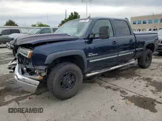 2005 Chevrolet Silverado 2500HD LS with VIN 1GCHK23275F842523, listed as a Copart auction lot 58774865 with 247,536 mi miles and Salvage title. Bid and sale history available at DreamBid. Image 1.