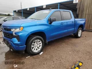 2024 Chevrolet Silverado 1500 RST with VIN 1GCUDEE85RZ108463, listed as a Copart auction lot 60223715 with 18,451 mi miles and Salvage title. Bid and sale history available at DreamBid. Image 1.