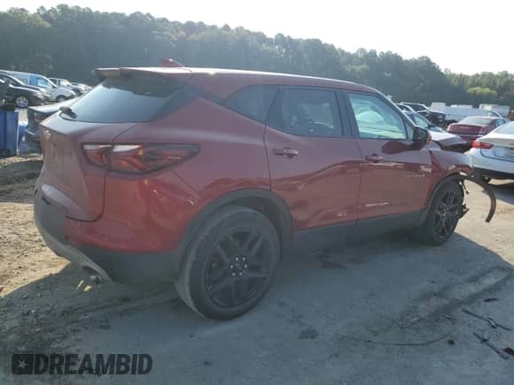 2021 Chevrolet Blazer LT with VIN 3GNKBCRS2MS569396, listed as a Copart auction lot 71739865 with 91,614 mi miles and Salvage title. Bid and sale history available at DreamBid. Image 3.