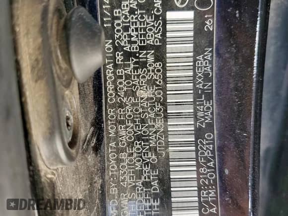 2015 Toyota Prius Two z VIN JTDZN3EU3FJ016508, wystawiony jako Copart lot #72018435 z przebiegiem 208 093 mil mil oraz Szkoda całkowita • Salvage title. Historia ofert i sprzedaży dostępna na DreamBid. Obrazek 12.