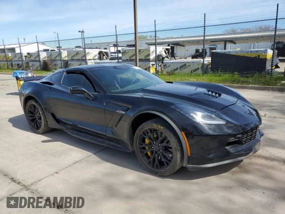 2019 Chevrolet Corvette Z06 3LZ with VIN 1G1YU2D69K5600127, listed as a Copart auction lot 46888204 with Not provided miles and Salvage title. Bid and sale history available at DreamBid. Image 4.