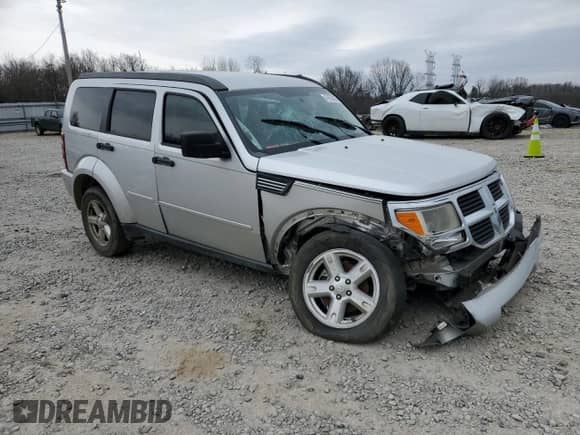 2008 Dodge Nitro SLT with VIN 1D8GU58K28W252977, listed as a Copart auction lot 47455585 with 123,425 mi miles and Salvage title. Bid and sale history available at DreamBid. Image 4.