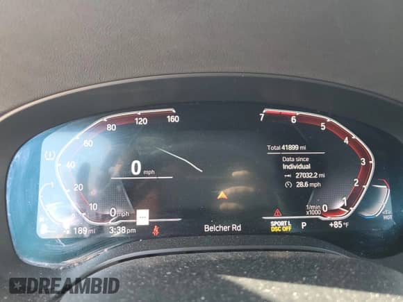 2021 BMW 5 Series 530i with VIN WBA53BH06MCF23153, listed as a Copart auction lot 80670505 with 41,899 mi miles and Salvage title. Bid and sale history available at DreamBid. Image 9.