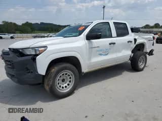2024 Chevrolet Colorado 4WD Work Truck with VIN 1GCGTBEC6R1124897, listed as a Copart auction lot 59235665 with 14,521 mi miles and Salvage title. Bid and sale history available at DreamBid. Image 1.