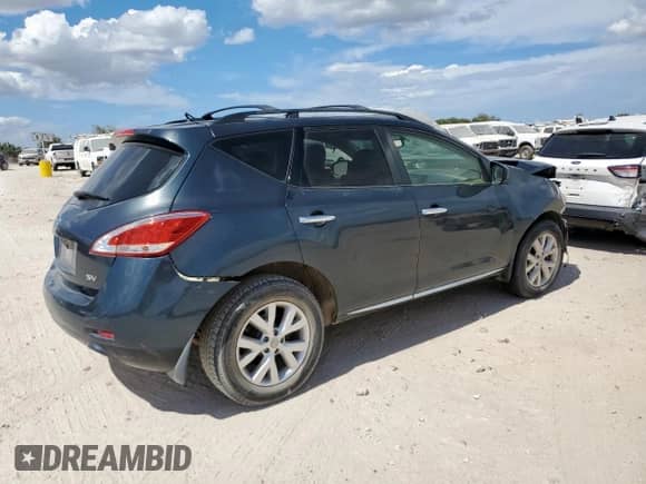 2014 Nissan Murano S with VIN JN8AZ1MU7EW409361, listed as a Copart auction lot 69308745 with Not provided miles and Salvage title. Bid and sale history available at DreamBid. Image 3.