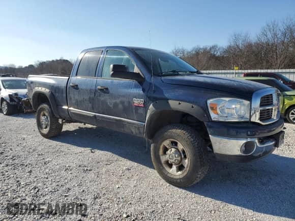2007 Dodge 2500 SLT with VIN 1D7KS28C87J551476, listed as a Copart auction lot 87764525 with 196,657 mi miles and Salvage title. Bid and sale history available at DreamBid. Image 4.