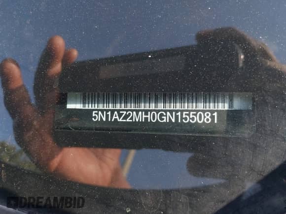 2016 Nissan Murano S с VIN 5N1AZ2MH0GN155081, выставлен на аукционе IAAI как лот 43183214 с пробегом 153 808 миль миль и . История ставок и продаж доступна на DreamBid. Изображение 17.