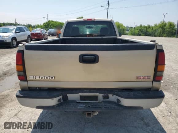 2004 GMC Sierra 1500 Work Truck with VIN 1GTEC14XX4Z350344, listed as a Copart auction lot 59860845 with 238,809 mi miles and Salvage title. Bid and sale history available at DreamBid. Image 6.
