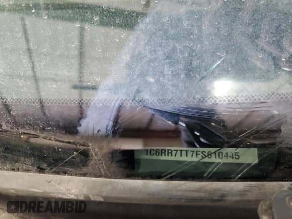 2015 Ram 1500 Big Horn with VIN 1C6RR7TT7FS610445, listed as a Copart auction lot 52298345 with Not provided miles and Non repairable. Bid and sale history available at DreamBid. Image 13.