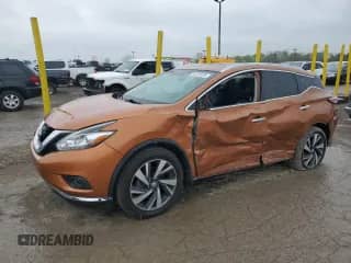 2015 Nissan Murano Platinum with VIN 5N1AZ2MH9FN261267, listed as a Copart auction lot 54418125 with 111,176 mi miles and Non repairable. Bid and sale history available at DreamBid. Image 1.