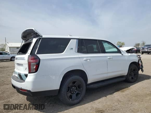 2023 Chevrolet Tahoe Commercial с VIN 1GNSKLED4PR481772, выставлен на аукционе Copart как лот 53552535 с пробегом Не указан миль и Списание • Salvage title. История ставок и продаж доступна на DreamBid. Изображение 3.