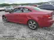 2011 Lexus IS 250 C with VIN JTHFF2C21B2520084, listed as a Copart auction lot 55036975 with 67,646 mi miles and Salvage title. Bid and sale history available at DreamBid. Image 2.